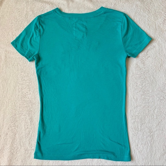 🍍 Hollister teal graphic logo t-shirt size S - Picture 2 of 5